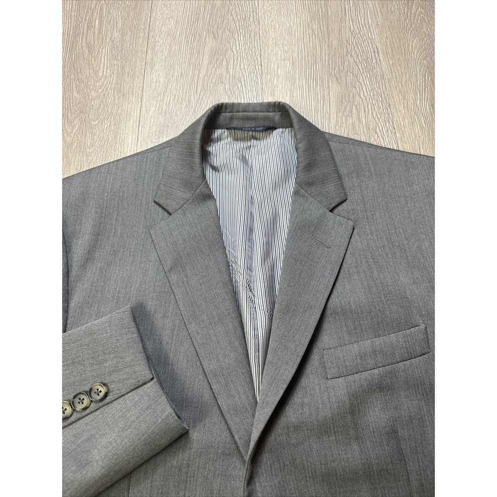 Brooks Brothers Blazer Mens 41 R Gray Herringbone 1818 Milano Drago Italy Wool